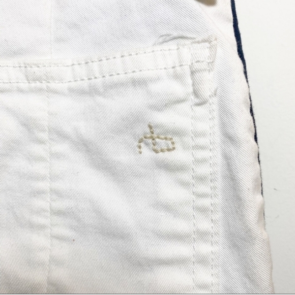 Rag & bone Mid-Rise Skinny Jeans in white with black tuxedo stripe Size 25 - Picture 12 of 14